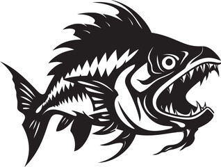 Tropic Tale Dynamic Tropical Fish Vector Logos Riverine Realms Majestic Freshwater Fish Logo Designs