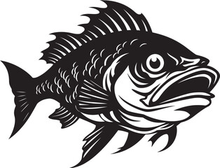 Tropical Transcendence Majestic Freshwater Fish Icon Concepts Oasis Opulence Artistic Tropical Fish Logo Vector Inspirations