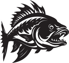 Stream Serenade Freshwater Fish Logo Concepts Tropical Transcendence Vector Designs of Fish