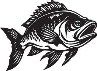 Tropical Transcendence Vector Designs of Fish Oasis Opulence Freshwater Fish Logo Creations