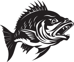 Lagoon Legacy Freshwater Fish Logo Designs Riverine Reverie Tropical Fish Vector Art