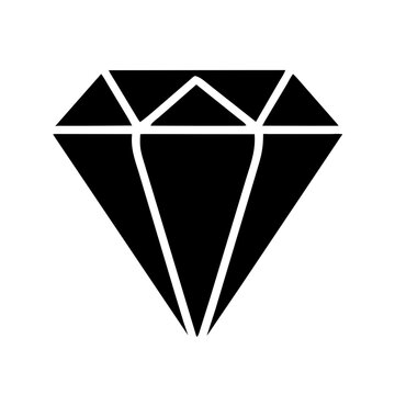 diamond icon isolated on white
