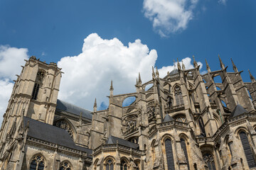 Cathedral le mans in normandie