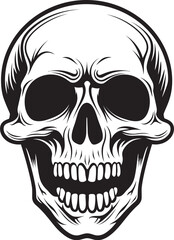 Bone Chilling Horror Startled Skeleton Vector Graphic Startling Skeleton Symbol Shocked Vector Logo Design