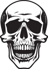 Chilling Surprise Symbol Startled Skeleton Emblem Dreadful Skeletal Icon Shocked Vector Logo