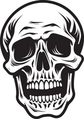 Shocked Skeleton Icon Petrifying Vector Graphic Surprised Skeletal Logo Startled Vector Design