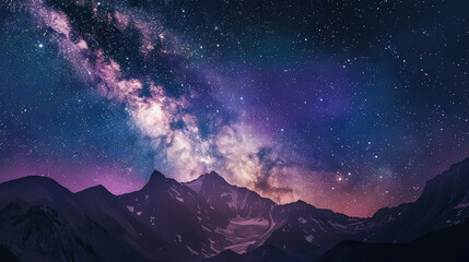 Fototapeta na wymiar Creative design background in dark blue, black, yellow and pink. Galaxy or cosmic background of the night sky