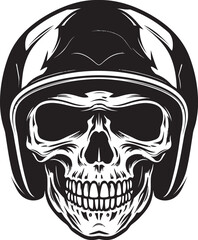 BoneDefender Vector Icon with Skull in Helmet HelmKnight Skull Wearing Helmet Icon Design