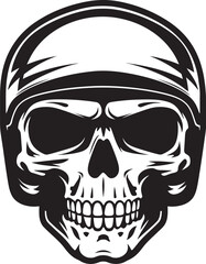 BoneArmor Helmeted Skull Logo Design SkullGuard Vector Logo with Skull in Helmet