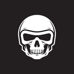 HelmSentinel Helmeted Skull Icon Graphic SkeleArmor Vector Icon with Skull in Helmet
