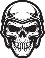 SkeleArmor Vector Icon with Skull in Helmet BoneKnight Helmeted Skull Logo Design