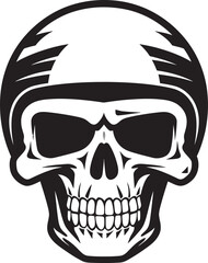 BoneSentinel Helmeted Skull Logo Design SkullHerald Vector Logo with Skull in Helmet