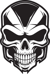 HelmHerald Helmeted Skull Vector Icon BoneGuard Helmeted Skull Logo Design