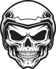 KnightShield Helmeted Skull Logo Design SecureSkull Vector Icon with Skull in Helmet
