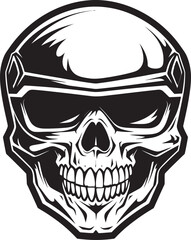 SkullArmor Vector Logo Design with Helmeted Skull HelmKnight Skull Wearing Helmet Icon Design