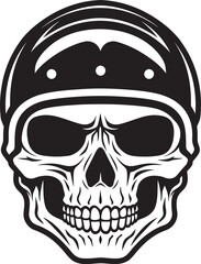 BoneGuard Helmeted Skull Logo Design Skull Sentry Vector Logo with Skull in Helmet