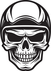 SkeleGuardian Vector Icon with Skull in Helmet BoneKnight Helmeted Skull Logo Design