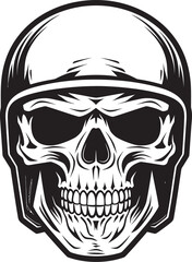 BoneKnight Helmeted Skull Logo Design SkullArmor Vector Logo with Skull in Helmet