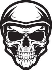 BoneGuard Helmeted Skull Logo Design Skull Sentry Vector Logo with Skull in Helmet