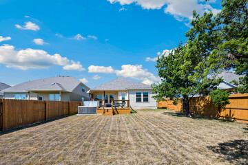 Fototapeta premium a home back yard 