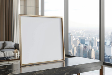 Empty Horizontal Frame Mockup, Frame blank mock up