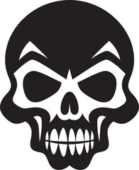 Venomous Visage Vector Logo featuring Toxic Skull Contaminated Cranium Toxic Skull Icon Design