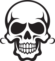 Biohazard Boneyard Vector Graphic of Toxic Skull Lethal Emblem Toxic Skull Logo Design Icon