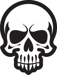 Lethal Emblem Toxic Skull Logo Design Icon Radioactive Remains Vector Icon of Toxic Skull