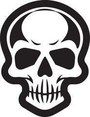 Contaminated Cranium Toxic Skull Icon Design Biohazard Boneyard Vector Graphic of Toxic Skull