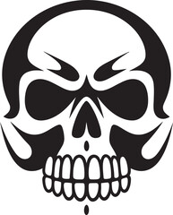 Venomous Visage Vector Logo featuring Toxic Skull Contaminated Cranium Toxic Skull Icon Design