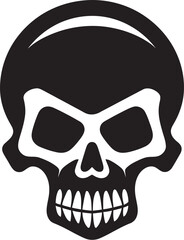 Lethal Emblem Toxic Skull Logo Design Icon Radioactive Remains Vector Icon of Toxic Skull