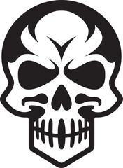 Contaminated Cranium Toxic Skull Icon Design Biohazard Boneyard Vector Graphic of Toxic Skull