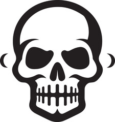 Toxicity Trophy Iconic Design of Toxic Skull Venomous Visage Toxic Skull Vector Logo Design