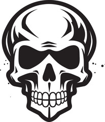 Toxicity Trophy Iconic Design of Toxic Skull Venomous Skull Toxic Vector Logo Design