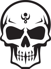 Virulent Visage Toxic Skull Vector Logo Toxicity Trophy Iconic Toxic Skull Design