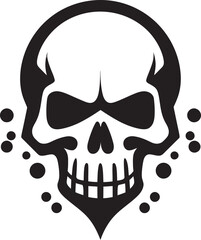 Venomous Visage Toxic Skull Vector Logo Design Hazardous Cranium Graphic Icon of Toxic Skull