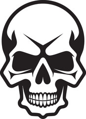 Radioactive Remains Vector Toxic Skull Icon Chemical Contour Graphic Design with Toxic Skull