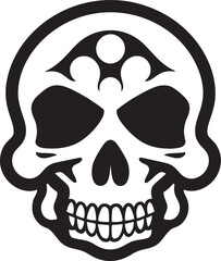 Toxicity Trophy Iconic Design of Toxic Skull Venomous Visage Toxic Skull Vector Logo Design