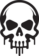 Biohazard Boneyard Vector Graphic of Toxic Skull Lethal Emblem Toxic Skull Logo Design Icon