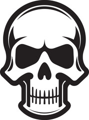 Contaminated Cranium Toxic Skull Icon Design Biohazard Boneyard Vector Graphic of Toxic Skull
