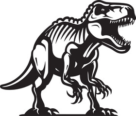 Prehistoric Powerhouse Tyrannosaurus Logo Ancient Apex T Rex Graphic Design