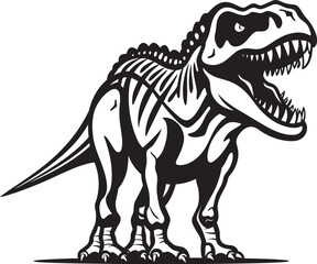 Ancient Artifact T Rex Vector Logo Prehistoric Pride Tyrannosaurus Graphic Emblem