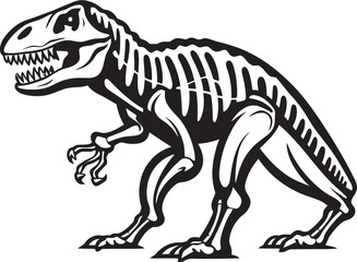 Prehistoric Powerhouse Tyrannosaurus Logo Ancient Apex T Rex Graphic Design