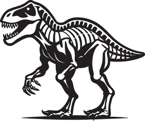 Primeval Power T Rex Graphic Emblem Ancient Artifact Tyrannosaurus Logo Design