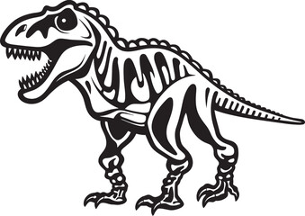 Ancient Artifact Tyrannosaurus Logo Design Fossil Finesse T Rex Iconic Emblem