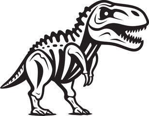Tyrannosaurus Tribute T Rex Skeleton Design Dino Dynasty Iconic Tyrannosaurus Emblem