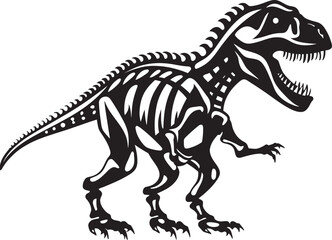 Primeval Power T Rex Vector Emblem Ancient Artifact Tyrannosaurus Icon Graphic
