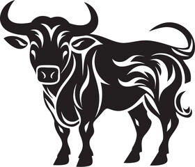 Pacific Pulse Tahiti Style Bull Vector Icon Tropic Toros Tahiti Style Bull Vector Logo