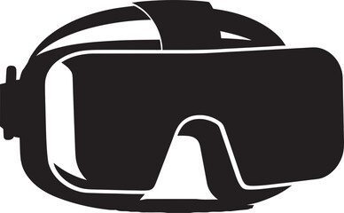 Digital Dreamscape VR Goggles Iconic Design Techno Vision Virtual Reality Graphics Emblem