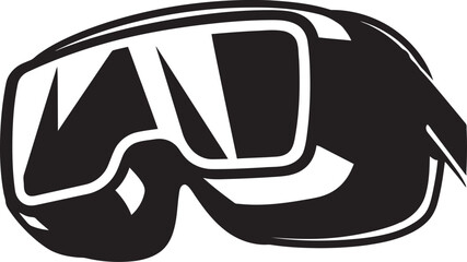 Digital Dream Virtual Reality Iconic Graphic Cyber Spectacles VR Goggles Emblem Design